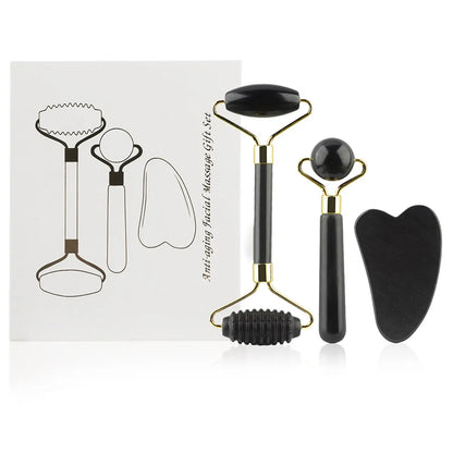 3-in-1 Jade Facial Roller Set