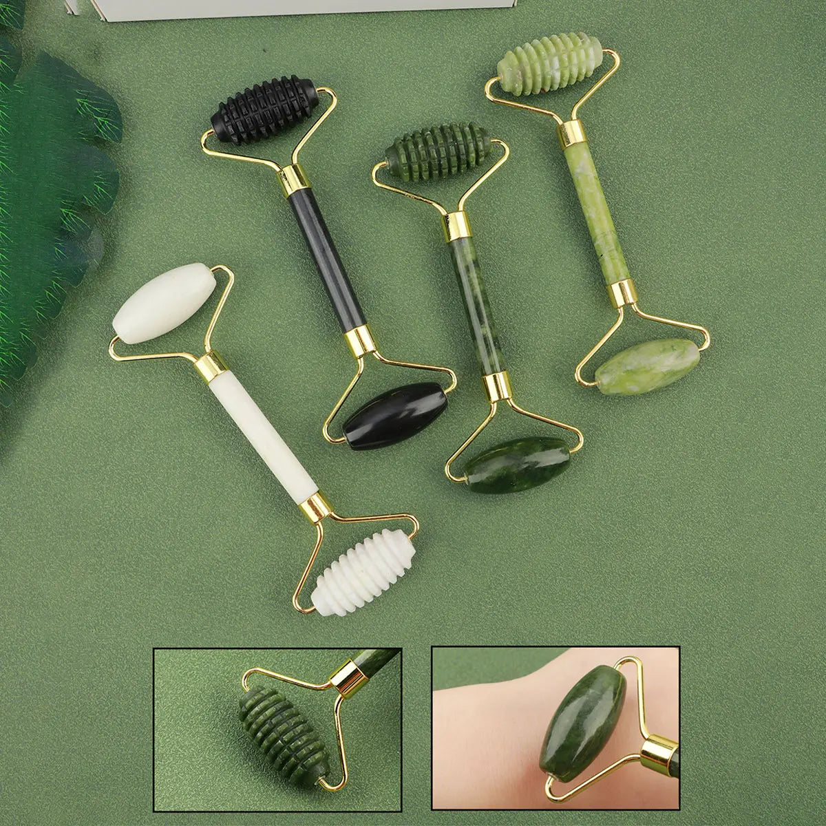 3-in-1 Jade Facial Roller Set