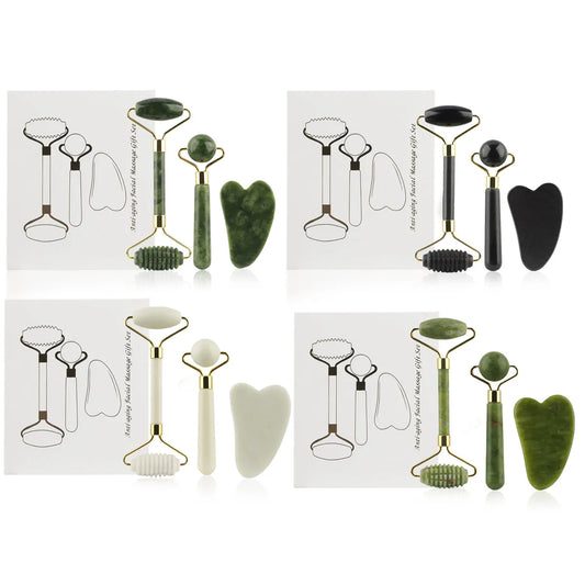 3-in-1 Jade Facial Roller Set
