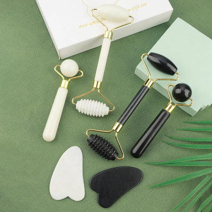 3-in-1 Jade Facial Roller Set